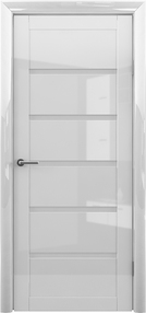 Межкомнатная дверь Вена, 600*2000, Белый глянец, Albero, (стекло матовое)