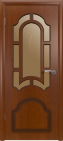 Межкомнатная дверь Кристалл, 800*2000, Макоре, ВФД, (Стекло бронза художественное)