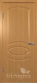 Межкомнатная дверь GLSigma 101, 600*2000, Миланский орех, ВФД (глухая)