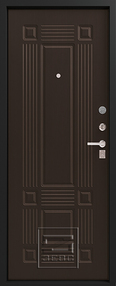Стальная дверь, Z-5 Италия, черный шелк-венге шелк, 860*2050 (Пр), в комплекте с замком, Зевс