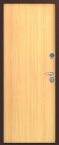 Стальная дверь, S-1, медь-миланский орех, 960*2050 (Л), в комплекте с замком, Сибирь