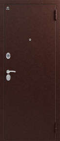 Входная дверь S-1/1, медь-итальянский орех, 960*2050 (Л), в комплекте с замком, Сибирь (Акция)