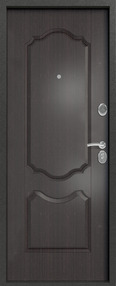 Стальная дверь, S-1/1, серебро-венге, 960*2050 (Л), в комплекте с замком, Сибирь