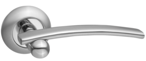 Ручка раздельная, Лира, никель матовый/никель блестящий, RENZ, DH (N) 48-08 SN/NP