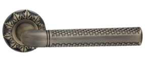 Ручка раздельная, Леон, бронза античная матовая, RENZ, DH 62-10 MAB