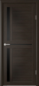 Межкомнатная дверь Кельн, 800*2000, Кипарис темный, Albero, (стекло черное)