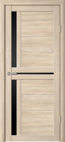 Межкомнатная дверь Кельн, 800*2000, Лиственница мокко, Albero, (стекло черное)