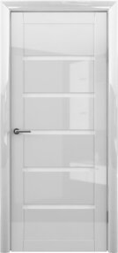 Межкомнатная дверь Вена, 600*2000, Белый глянец, Albero, (стекло белое)