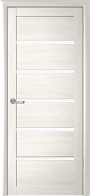 Межкомнатная дверь Вена, 600*2000, Белый кипарис, Albero, (стекло белое)