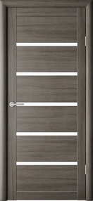 Межкомнатная дверь Вена, 800*2000, Кедр серый, Albero, (стекло белое)