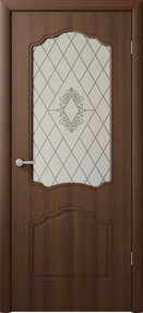 Межкомнатная дверь Парма, 800*2000, Орех таволато, Albero, (стекло матовое ромб)