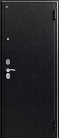 Стальная дверь, S-4, черный муар-венге, 960*2050 (Л), Зеркало, new, в комплекте с замком, Сибирь