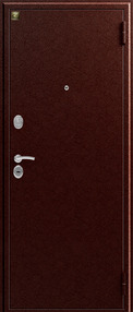 Стальная дверь, Z-4, медь-итальянский орех, 860*2050 (Пр), new, в комплекте с замком, Зевс