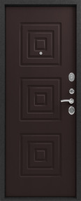 Стальная дверь, Z-4, серебро-венге, 860*2050 (Пр), new, в комплекте с замком, Зевс