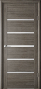 Межкомнатная дверь Вена, 400*2000, Кедр серый, Albero, (стекло матовое)