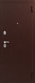 Стальная дверь, S-2, медь-итальянский орех, 860*2050 (Пр), new, в комплекте с замком, Сибирь