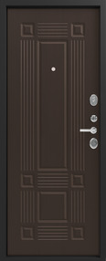 Стальная дверь, Z-5 Италия, черный шелк-венге шелк, 860*2050 (Пр), new, в комплекте с замком, Зевс