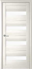Межкомнатная дверь Барселона, 600*2000, Белый кипарис, Albero, (стекло белое)