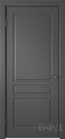 Межкомнатная дверь Стокгольм, 600*2000, Эмаль графит, ВФД (глухая)