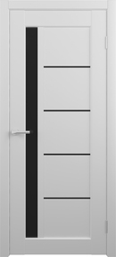 Межкомнатная дверь Мехико, 800*2000, Белый, Albero, (стекло черное)