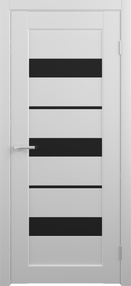 Межкомнатная дверь Бостон, 600*2000, Белый, Albero, (стекло черное)