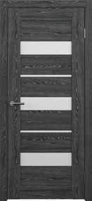 Межкомнатная дверь Бостон, 600*2000, Черное дерево, Albero, (стекло матовое)