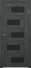 Межкомнатная дверь Гавана, 800*2000, Черное дерево, Albero, (стекло черное)