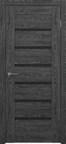 Межкомнатная дверь Мальта, 800*2000, Черное дерево, Albero, (стекло черное)