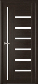 Межкомнатная дверь Мадрид, 800*2000, Кипарис темный, Albero, (стекло белое)