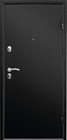 Стальная дверь, Форте, беленый дуб-черный муар, 960*2066 (Пр), в комплекте с замком, Промет