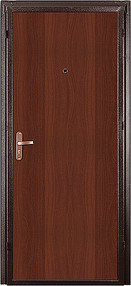Стальная дверь, Спец, медь-итальянский орех, 850*2050 (Л), в комплекте с замком, Промет