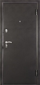 Стальная дверь, Ларго, серебро-венге, 880*2066 (Л), в комплекте с замком, Промет