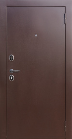 Стальная дверь, Гарда mini, медь-медь, 860*1800 (Л), в комплекте с замком, Ferroni