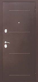Стальная дверь, Гарда 7,5, муар-белый ясень, 860*2050 (Л), в комплекте с замком, Ferroni