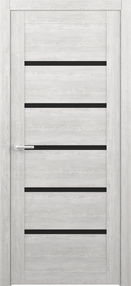 Межкомнатная дверь Вена, 800*2000, Дуб нордик, Albero, (стекло черное)