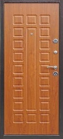 Входная дверь Йошкар, медь-золотистый дуб, 860*2050 (Пр), в комплекте с замком