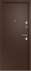 Входная дверь НИКА 101, медь-медь, 880*2050 (Пр), в комплекте с замком, Ретвизан
