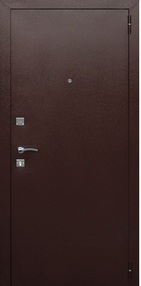 Входная дверь Гарда 8мм, медь-венге, 860*2050 (Л), в комплекте с замком, Ferroni