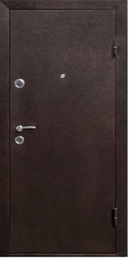 Входная дверь Йошкар, медь-ель карпатская, 860*2050 (Л), в комплекте с замком