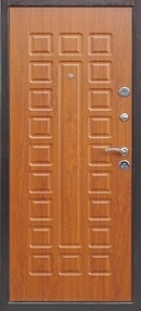 Стальная дверь, Йошкар NEW, медь-золотистый дуб, 860*2050 (Л), в комплекте с замком, Ferroni