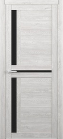 Межкомнатная дверь Кельн, 800*2000, Дуб нордик, Albero, (стекло черное)