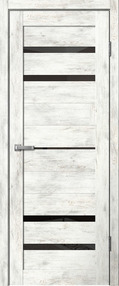Межкомнатная дверь В3, 800*2000, Ель альпийская, ЗПК, (стекло черное)