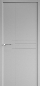 Межкомнатная дверь Схема Эмаль-1 Геометрия-3 защелка маг., 900*2000, серый, Albero (глухая)