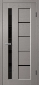 Межкомнатная дверь STATUS 03, 800*2000, Grey Soft, Сибирь Профиль, (стекло черное)