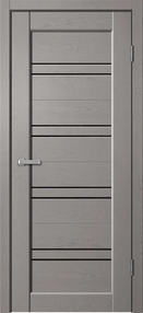 Межкомнатная дверь STATUS 01, 800*2000, Grey Soft, Сибирь Профиль, (стекло черное)