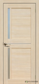 Межкомнатная дверь La Stella 202, 800*2000, Ясень латте, Сибирь Профиль, (стекло матовое)