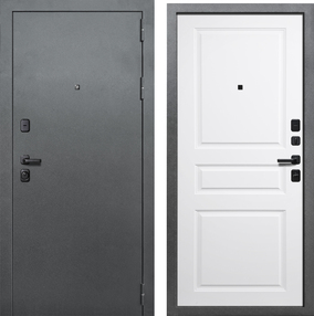 Входная дверь Дуэт CLASSIC, букле темный-velutto galeto, 860*2050 (Л), в комплекте с замком, ЗПК