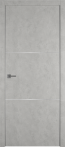 Межкомнатная дверь Urban 2, 800*2000, Antic loft, ВФД, (Silver mould), c запилом под ручку и защелку Morelli 1895