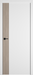 Межкомнатная дверь Urban V, 800*2000, Emalex Ice/Red oak, ВФД, c запилом под ручку и защелку Morelli 1895