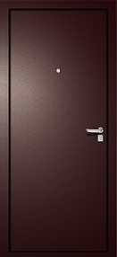 Входная дверь Элит Строй Металл, медь-медь, 860*2050 (Л), в комплекте с замком, MEGI DOORS